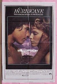 A593 HURRICANE one-sheet movie poster '79 Jason Robards, Mia Farrow