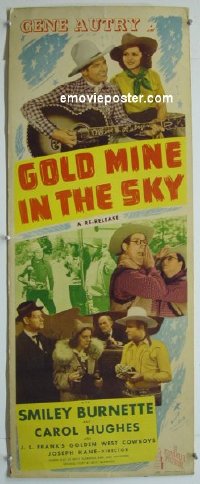 #7729 GOLD MINE IN THE SKY insert R40s Autry 