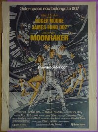 #9503 MOONRAKER Indian 1sh '79 Moore as Bond 
