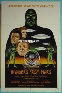 A635 INVADERS FROM MARS one-sheet movie poster R76 Hunt, Carter