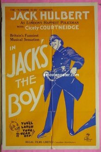 #1427 JACK'S THE BOY 1sh '33 British comedy! 