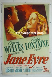 #2878 JANE EYRE linen one-sheet '44 Welles