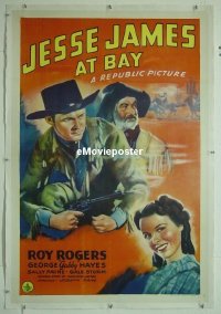 #072 JESSE JAMES AT BAY linen 1sh '41 Rogers 