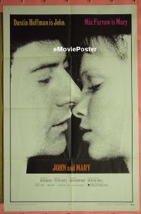 #300 JOHN & MARY 1sh '69 Dustin Hoffman 