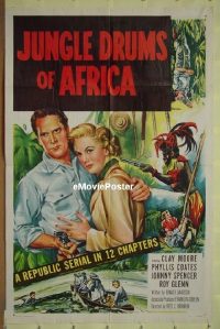 #1591 JUNGLE DRUMS OF AFRICA 1sh '52 serial 