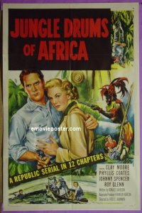 #9355 JUNGLE DRUMS OF AFRICA 1sh '52 serial 