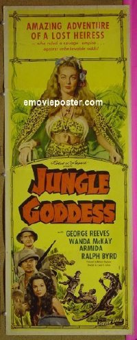 #6461 JUNGLE GODDESS insert '48 George Reeves 