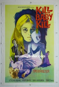 #2669 KILL BABY KILL paperbacked one-sheet R69  Bava