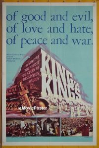 #1627 KING OF KINGS 1sh 61 Nicholas Ray epic! 