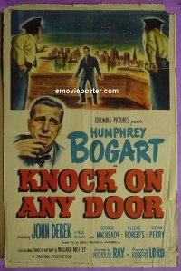 #7932 KNOCK ON ANY DOOR 1sh '49 Bogart, Derek 