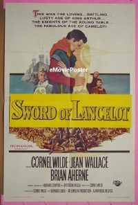 #309 LANCELOT & GUINEVERE 1sh '63 Wilde 