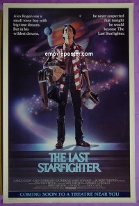 h191 LAST STARFIGHTER advance one-sheet movie poster '84 Lance Guest