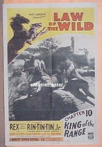 #235 LAW OF THE WILD 1sh '34 serial 