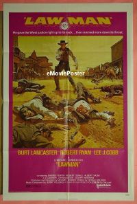 #352 LAWMAN 1sh '71 Burt Lancaster 