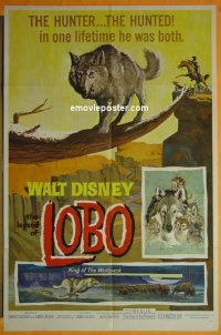 #358 LEGEND OF LOBO 1sh R72 Disney wolf! 