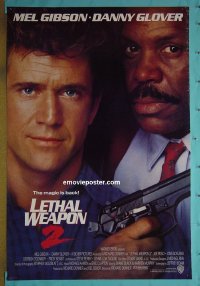 #2514 LETHAL WEAPON 2 advance 1sh '89 Gibson