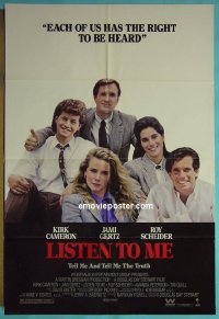 A729 LISTEN TO ME one-sheet movie poster '89 Kirk Cameron