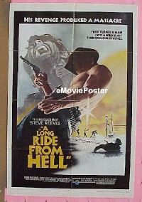 #313 LONG RIDE FROM HELL 1sh '70 Steve Reeves 