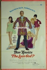 #389 LOVE GOD 1sh '69 Don Knotts a hippy! 