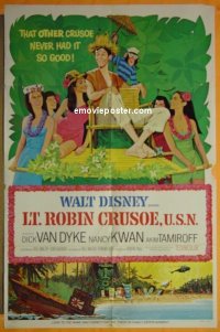 #1499 LT ROBIN CRUSOE USN 1sh '66 Walt Disney 