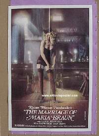 #2554 MARRIAGE OF MARIA BRAUN rare 1sh '79