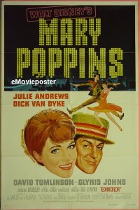 #249 MARY POPPINS 1sh R80 Julie Andrews 