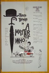 #1827 MATTER OF WHO 1sh '61 Terry-Thomas 