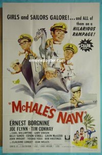 #7997 McHALE'S NAVY 1sh '64 Borgnine, Conway 