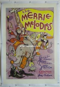 #0611 MERRY MELODIES linen 1sh 32 Warner Bros 