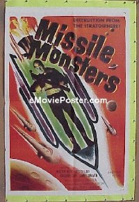 #2573 MISSILE MONSTERS 1sh 58 cool image!