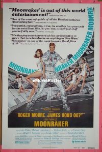 #8022 MOONRAKER reviews 1sh '79 Moore as Bond 