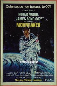 #089 MOONRAKER advance 1sh '79 Moore as Bond 