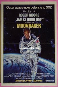 #8021 MOONRAKER advance 1sh '79 Moore as Bond 