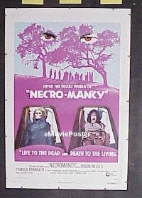 #020 NECROMANCY linen 1sh '72 Orson Welles 