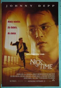#2618 NICK OF TIME DS advance 1sh '95 Depp