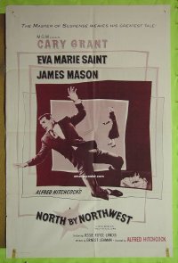 #8096 NORTH BY NORTHWEST 1sh R60s Cary Grant