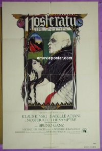 h196 NOSFERATU THE VAMPYRE one-sheet movie poster '79 Klaus Kinski