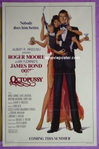 #2627 OCTOPUSSY teaser 1sh '83 Roger Moore