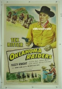 #103 OKLAHOMA RAIDERS linen1sh R47 Tex Ritter 