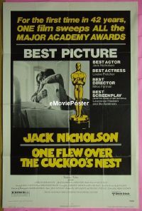 #008 1 FLEW OVER THE CUCKOO'S NEST 1sh '75 