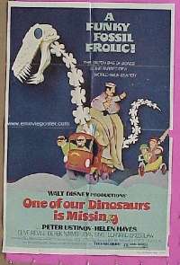 A914 ONE OF OUR DINOSAURS IS MISSING one-sheet movie poster '75 Disney