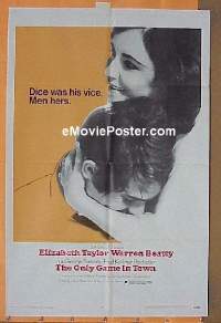 #400 ONLY GAME IN TOWN 1sh '69 Liz Taylor 