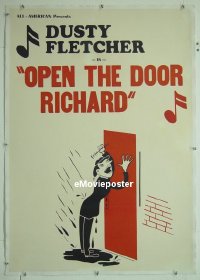 #144 OPEN THE DOOR RICHARD linen 1sh '45 