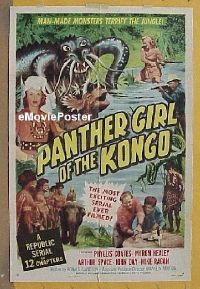 #515 PANTHER GIRL OF THE KONGO 1sh '55 serial 