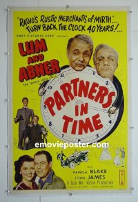 #2914 PARTNERS IN TIME linen one-sheet R50 Lum & Abner