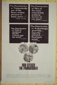 #453 PAWNBROKER 1sh '65 Steiger, Peters 