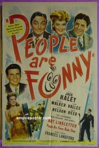 #9602 PEOPLE ARE FUNNY 1sh '45 Jack Haley 