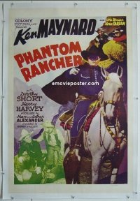 #0567 PHANTOM RANCHER linen 1sh38 Ken Maynard 