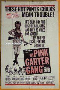 #7591 PINK GARTER GANG 1sh '70s hot pants 
