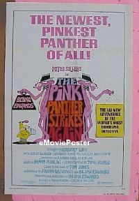 #1695 PINK PANTHER STRIKES AGAIN A 1sh '76 